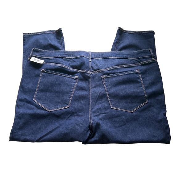 Old Navy Womens Blue Denim High Rise Wow Straight Short Jeans  28 - Picture 3 of 4